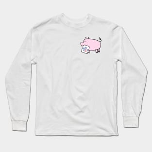 Small Pig with Joe Biden 2020 Sign Long Sleeve T-Shirt